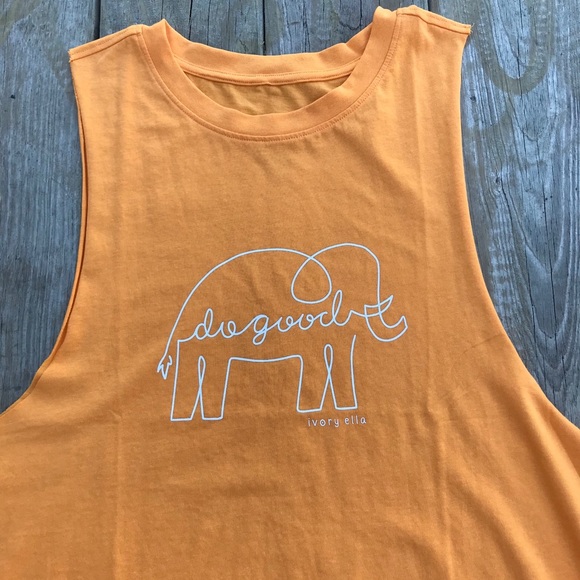 Ivory Ella Orange Tank Top - Picture 2 of 7